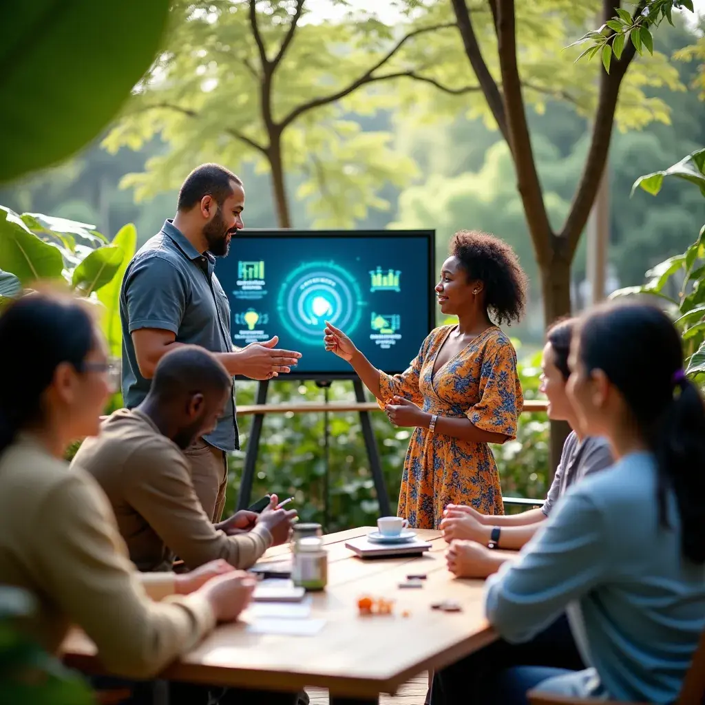 Professional business solutions illustration